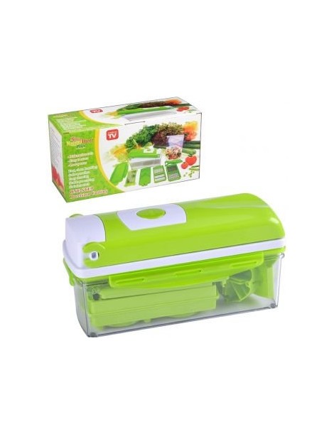 Nicer Dicer Plus Rallador de verduras 1272 Diferentes Cuchillas - Verde - Envío Gratuito