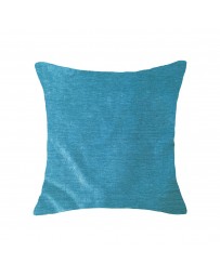 Cojín Liso Pet Chenille 50X50Cm Turqueza - Envío Gratuito