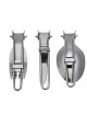 Acero inoxidable plegable Tenedor Cuchara Cuchillo set-SILVER - Envío Gratuito