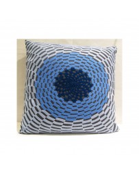 Cojín Decorativo Círculo Azul 45X45 Azul - Envío Gratuito