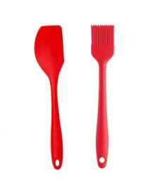 Set Espátula más Brocha Tesso Rojo-Rojo - Envío Gratuito