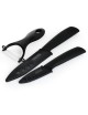 3-en-1 cocina 3 5 lámina de cerámica cuchillo mas pelador Set - negro - Envío Gratuito