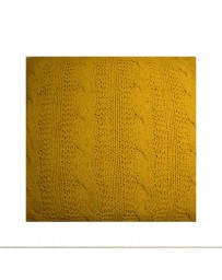 Cojín Dream Home Knitted Cable 60X60 Mostaza Dpkc - Envío Gratuito