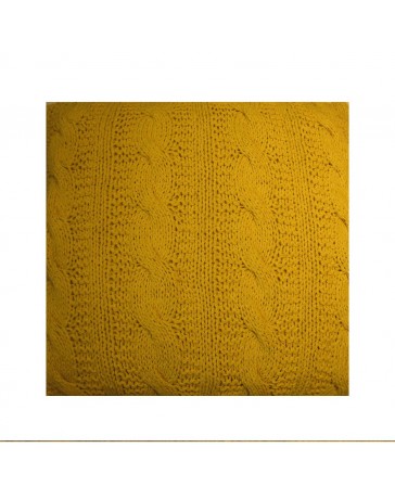 Cojín Dream Home Knitted Cable 60X60 Mostaza Dpkc - Envío Gratuito