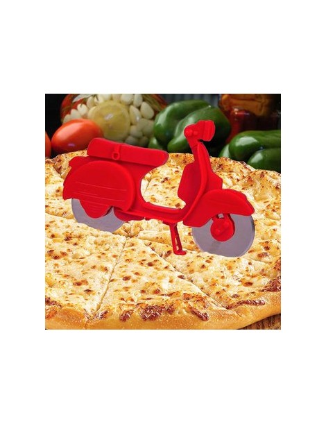 Rebanador Cortador De Pizza Forma Moto Retro Vintage - Envío Gratuito