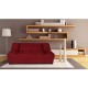 Sofá Cama Futon Liviana 3 Posiciones-Rojo - Envío Gratuito