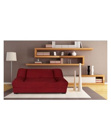 Sofá Cama Futon Liviana 3 Posiciones-Rojo - Envío Gratuito