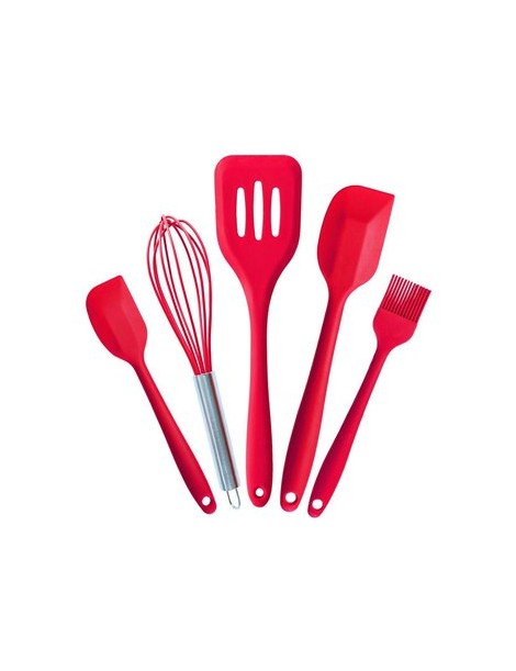 5pcs/lot Horneando Herramientas Equipo Batería De Cocina Silicona Utensilio Cocina Conjunto - Envío Gratuito