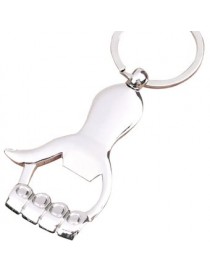 MagiDeal Llavero De Forma De Mano Palma Abrebotellas Abridor Palm Key Chain Key Ring - Envío Gratuito