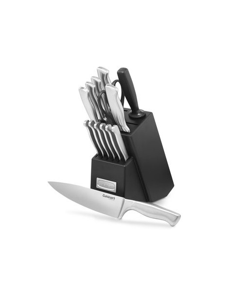 Juego set de cuchillos 15 piezas Cuisinart acero inoxidable - Envío Gratuito