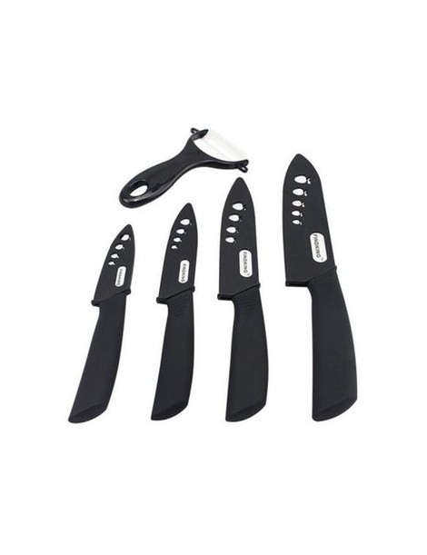 Marca Superior Cuchillos Cerámicos de 3,4,5,6 Pulcadas con Fundas y Pelador Juntos - Envío Gratuito