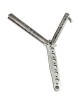 Acero Inoxidable Práctica Mariposa Balisong Entrenador Tren Cuchillo Herramienta Embotada (plata) - Envío Gratuito