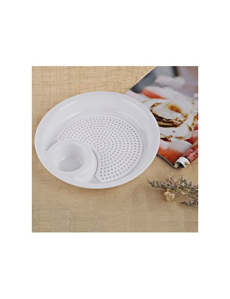 Placa de Masa Hervida Dumpling Plate with Vinegar Saucer-(Peque?o)-Blanco - Envío Gratuito