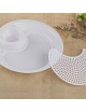 Placa De Masa Hervida Dumpling Plate With Vinegar Saucer-(Grande)-Blanco - Envío Gratuito