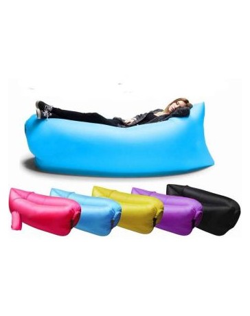 Sillon Puff Inflable Sofa Cama Portatil Lamzac - Camping - Playa Lay Puff Bag - Envío Gratuito