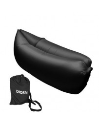 Sofa Cama Lazy Hangout De Aire Inflable Del Saco De Dormir Sofá Cama Para Acampar Al Aire Libre - Negro - Envío Gratuito