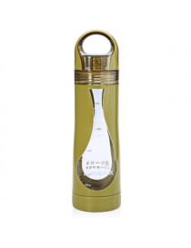 Cargen TB002 500ML PC portátil de doble capa de viajes a Tea botella de agua de la caldera Yellow - Envío Gratuito