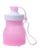 Deporte portátil la botella de agua plegable respetuoso del medio ambiente Vasos de silicona Shallow pink - Envío Gratuito