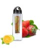 700ML colorido de jugo de frutas infusión de botella Infusor Deporte Salud Limón Deporte Caldera Black - Envío Gratuito