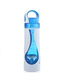 Cargen TB001 500ML del agua de goteo Diseño PC portátil de doble capa de viajes a Tea botella de agua de la caldera Blue - Envío