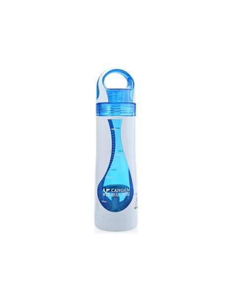 Cargen TB001 500ML del agua de goteo Diseño PC portátil de doble capa de viajes a Tea botella de agua de la caldera Blue - Envío