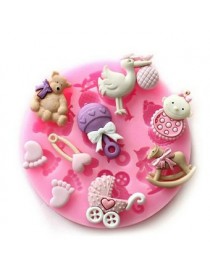 Molde Para Fondant Baby Shower - Envío Gratuito