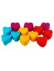 Corazón Plástico P/Muffin 12Pzs Queen Sense - Envío Gratuito