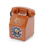 Retro Telephone Piggy Bank Brown - Envío Gratuito