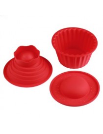 Paquete de 3 grandes gigantes de silicona superior del molde de pastel Cupcake Cupcakebake Set de molde para hornear Generico - 