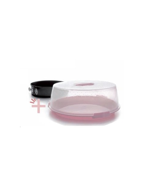 Protector de Pasteles + Molde Desmontable IBILI Modelo 826800-Rosa - Envío Gratuito