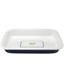 Bandeja Horno Acero Vitrificado Vintage Leaves Magefesa 44cm - Envío Gratuito