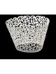 MagiDeal Patrón De Vides Ahueca Hacia Fuera 12pcs Decoración Torta Envoltura De Papel De La Magdalena De La Boda Envoltura - Env
