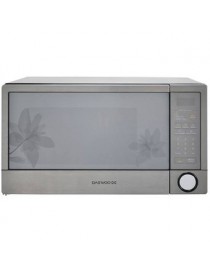 Horno De Microondas Daewoo KOR-1N5AML 1.1 Pies Acero Inoxidable-Plateado Floral - Envío Gratuito