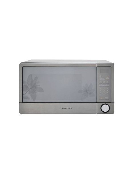 Horno De Microondas Daewoo KOR-1N5AML 1.1 Pies Acero Inoxidable-Plateado Floral - Envío Gratuito