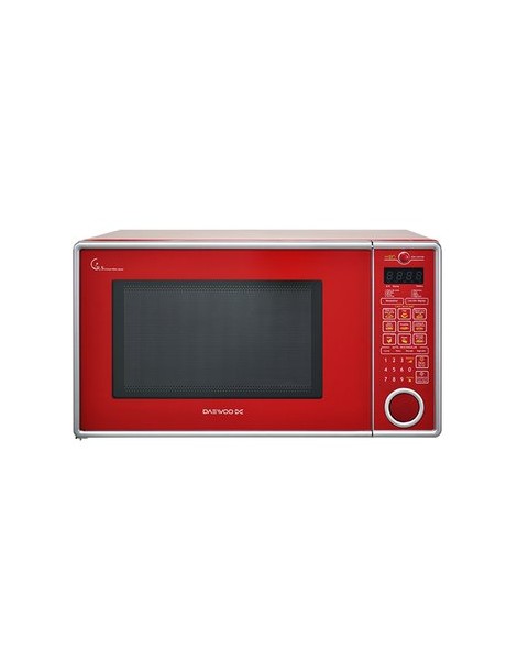 Horno De Microondas Marca Daewoo Mod. KOR-142HR 1.4 P- Rojo - Envío Gratuito