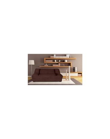 Sofá Cama Futon Liviana 3 Posiciones-Chocolate - Envío Gratuito