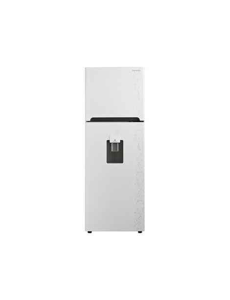 Refrigerador Daewoo DFR-32210GBDA 11 Pies Luz LED Despachador de Agua-Blanco Floral - Envío Gratuito