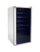 Frigobar Cava De Vinos 32 Botellas Luz Led Puerta De Vidrio - Envío Gratuito