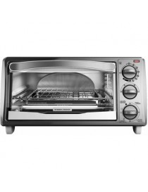 Horno Tostador Black And Decker TO1313SWD 4 Rebanadas Hornea Y Gratina-Cromado - Envío Gratuito