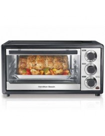 HORNO ELECTRICO TAMAÑO FAMILIAR, TIMER AUTO-APAGADO, HORNEA, TUESTA Y ASA HAMILTON BEACH 31508 - Envío Gratuito