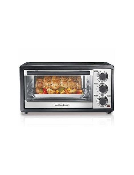 HORNO ELECTRICO TAMAÑO FAMILIAR, TIMER AUTO-APAGADO, HORNEA, TUESTA Y ASA HAMILTON BEACH 31508 - Envío Gratuito