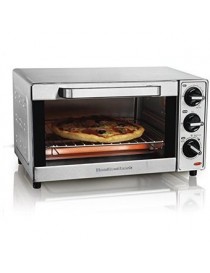 Horno Tostador 31401 Hamilton Beach Temporizador Temperatura Ajustable-Gris - Envío Gratuito