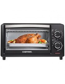 Horno Electrico Chefman RJ25-4 De 4 Rebanadas, Con Ajuste De Temperatura Y Timer-Negro - Envío Gratuito