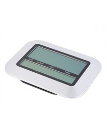 EH Auto Ajuste Digital Home Office Decor Reloj de pared con Temperatura Interior Plata - Envío Gratuito