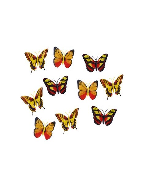 MagiDeal 10pcs Imanes Mariposas Artificiales Para La Decoración Del Hogar - Envío Gratuito