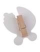 Generic Niña Elegante Set 4 Clips De Madera Rústicas Estacas Decorativas Bebé Ducha Regalo - Envío Gratuito