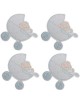 Generic 4pcs Clips De Madera Clavijas Bebé Artesanía 8cm Clips Ducha Pinza De Fotos - Envío Gratuito