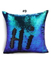 Sofá Cama Decoración Mermaid Sequins Throw Funda De Almohada Glitter Funda De Cojín - Envío Gratuito