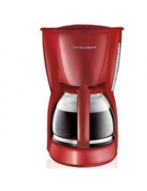 CAFETERA Marca Hamilton Beach Modelo 49318R 12 TZS FILTRO PERMANENTE- Rojo - Envío Gratuito