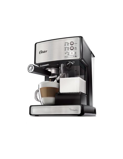 CAFETERA PRIMMA LATTE, Marca Oster Modelo BVSTEM6602SS , ESSPRESSO Y CAPUCCINO ACERO INOX - Envío Gratuito